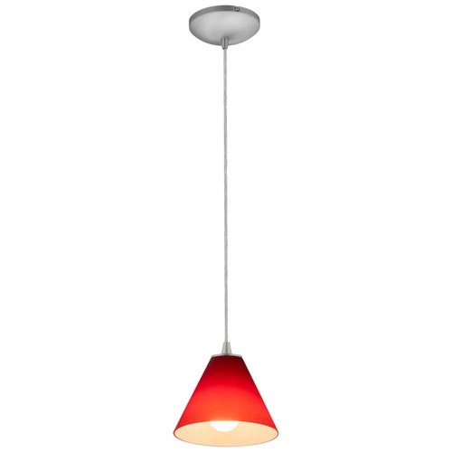Access Lighting 28004-3C/RED Martini 1 Light LED Pendant - 7"W - Bronze - Picture 2 of 9
