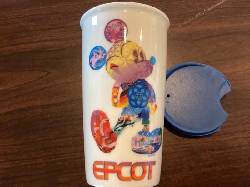 Starbucks ~ Disney Epcot 12oz Ceramic Travel Mug New!