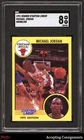 1991 Kenner Starting Lineup Cards #13 Michael Jordan Dribbling BULLS SGC 8 NM/MT