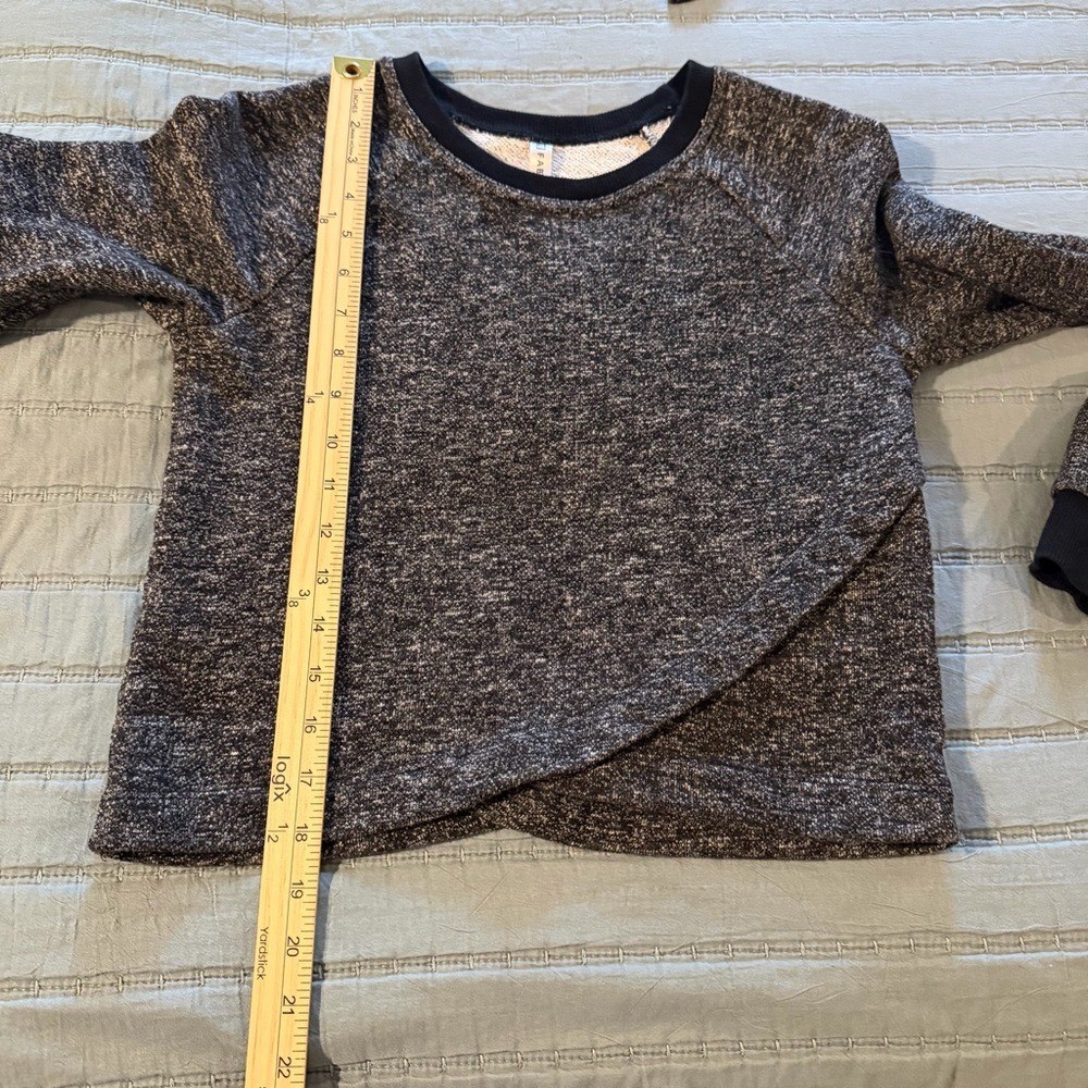 Fabletics Keeva Pullover Speckled Crisscross Fren… - image 6