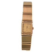 Rare Vintage Seiko 1E20-5030 Square Gold Tone...
