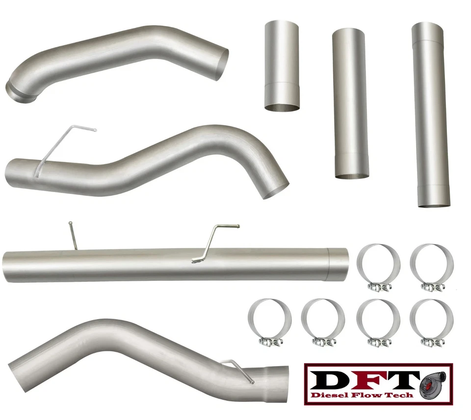 Kit de tubo de escape de 5" para Dodge Ram 2500 3500 2007-2012 6,7 L Cummins 409 acero inoxidable Foto 2 de 2