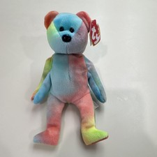 Ty Beanie Babies Garcia Bear 1995 Retired Original Multicolor Plush with Tags