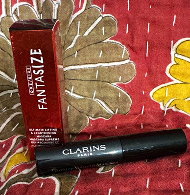 Clarins Wonder Volume Mascara Black  & O/S Extreme Black Lot of 2