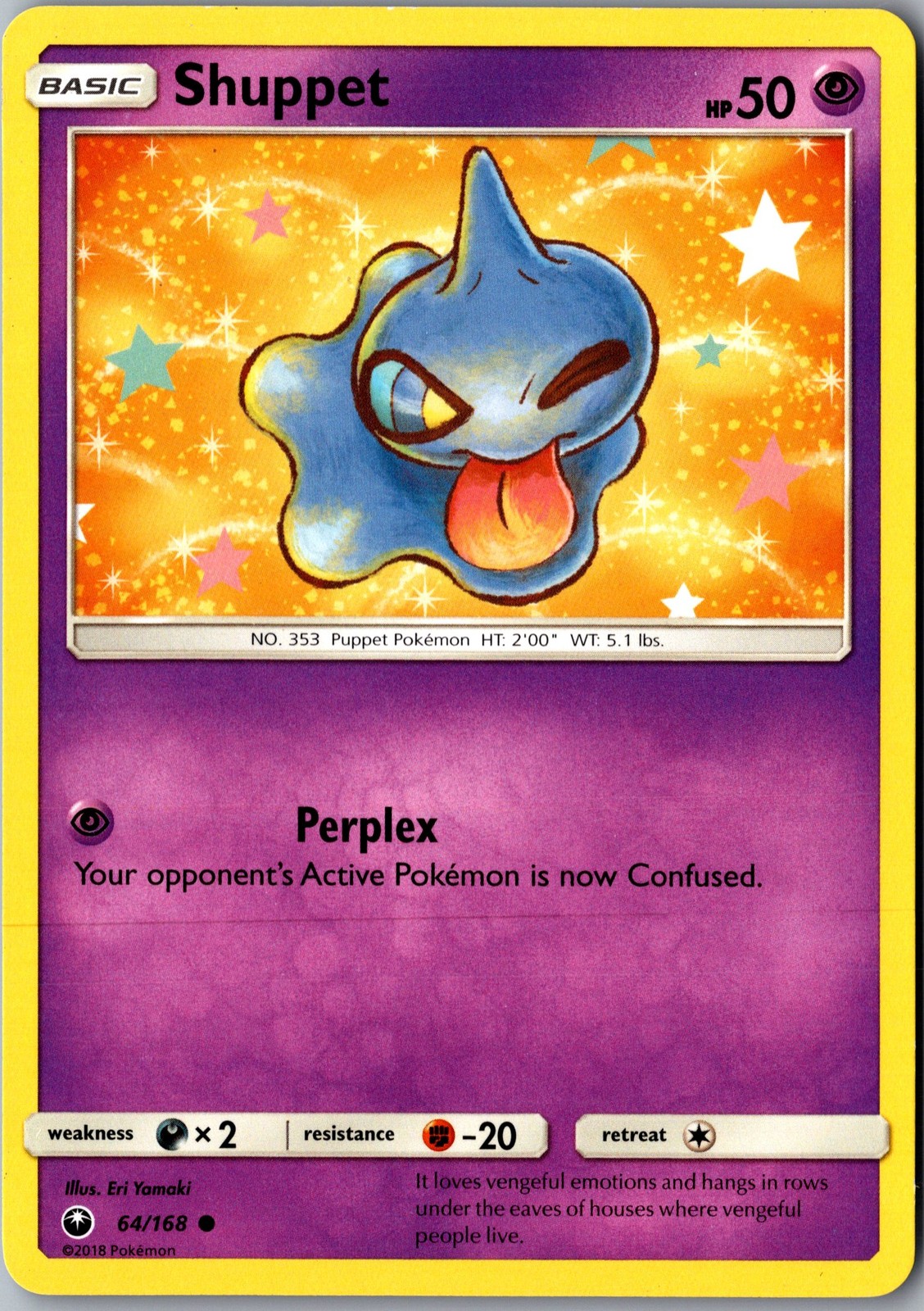 Shuppet 64/168 Common Celestial Storm Lightly Played Pokemon Card TCG Single