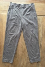 Aritzia Babaton Herringbone Conan Cropped Ankle Pants Women  s 6 Elastic Waist