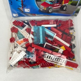 LEGO City 60004 Fire Station Building Toy Set with Instructions Pre-owned