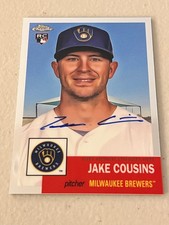 2022 Topps Chrome Platinum Anniversary JAKE COUSINS AUTO BREWERS RC CPA-JCO