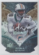 2008 Upper Deck Icons Silver Die-Cut 80/150 Ted Ginn Jr #53 0f6