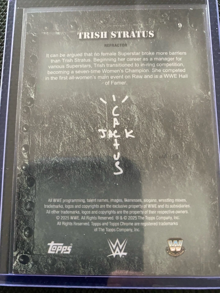 TRISH STRATUS - 2025 TOPPS WWE CACTUS JACK REFRACTOR - Image 2 of 2