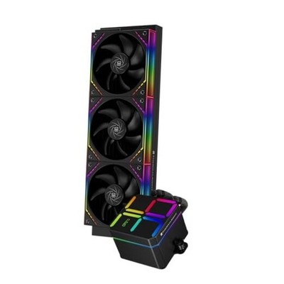 TR Thermalright Magic Qube 360 ARGB CPU Water Cooler, Wireless Splicing Black