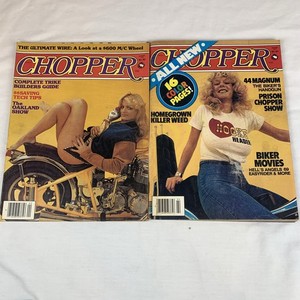 Vtg 1979 Chopper Magazine Lot Of 2 Summer & Winter Biker Culture