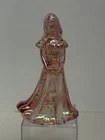 Fenton Art Glass Iridized Petal Pink Doll Figurine Handpainted QVC 1994 Mint!