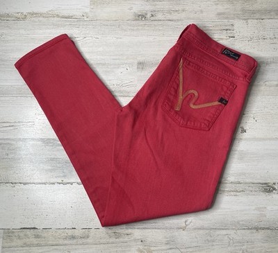 Vtg Citizens Of Humanity Jeans Haley 258 Stretch Ankle Skinny Coral Women Sz 30