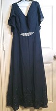 Navy Blue Bridal Party Dress. Bridesmaid, Mother Of the Bride Size 14. New