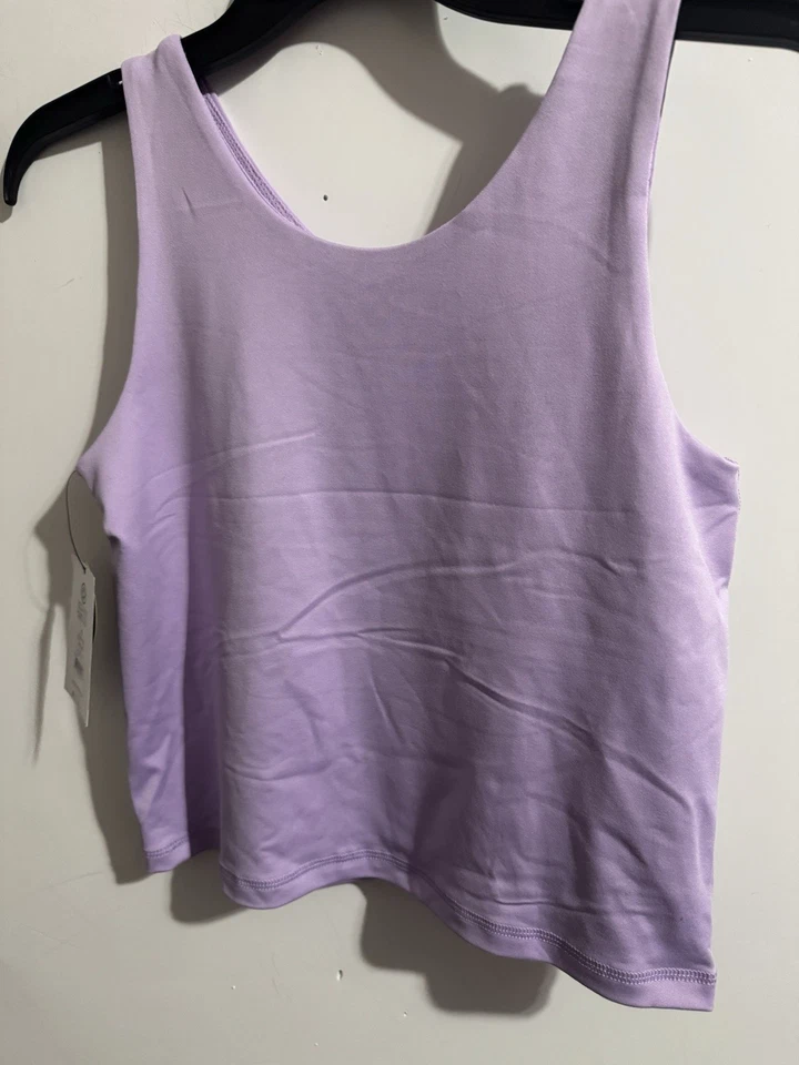 Sujetador deportivo violeta Athletic Works Longline para mujer nuevo con etiquetas talla XL Plus (14-16) Foto 4 de 4