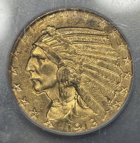 1913-S Indian Half Eagle — photo from the most recent tracked eBay sale