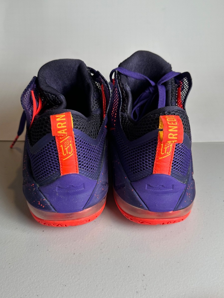 Nike Lebron James 12 XII Low Court Purple Basketball Men display picture 1