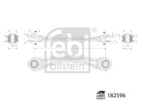 Querlenker Dreieckslenker Febi Bilstein 182596 Stahlblech FüR Mercedes SLK R172