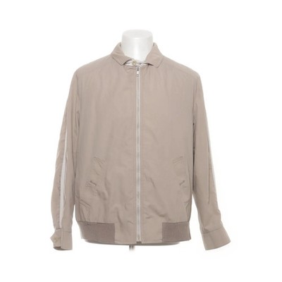 Bomberjacke, Herren, Größe: S, Beige/Weiß, Baumwolle/Polyester #XGG