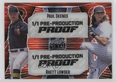 2023 Leaf Metal Pre-Production Proof Red Pulsar Unsigned 1/1 Paul Skenes uk5