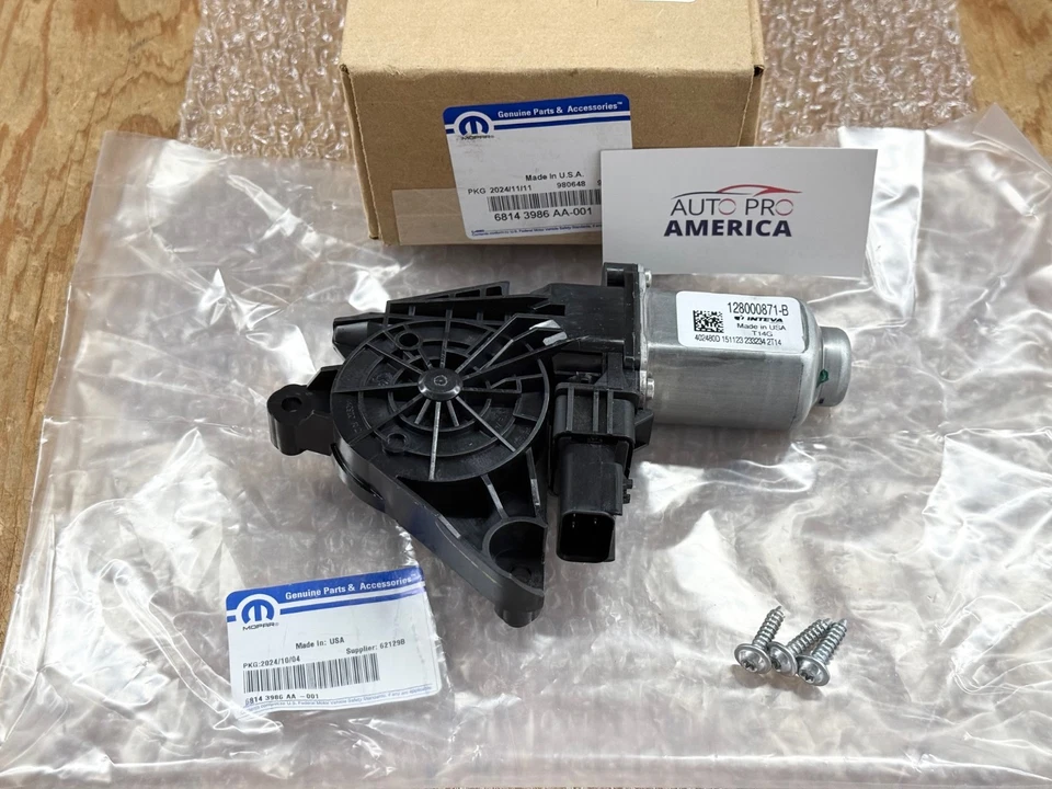 前右窗调节器电机 11-23 道奇充电器 克莱斯勒 300 原始设备制造商拖把 — 第 3/4 张图片