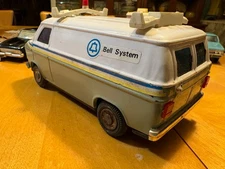 1971 Chevy Van Bell Telephone System Promo Pressed steel 9" Original Bank Toy