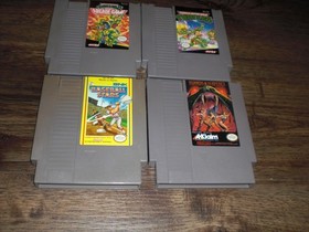 4x NES Teenage Mutant Ninja Turtles TMNT 1 Arcade Baseball Stars Swords Nintendo