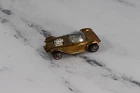 Vintage 1968 Gold Hot Wheels Redline Beatnik Bandit White Interior