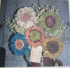 Hooked on Primitives RUG FLOWERS wool rug Hooking paper Pattern