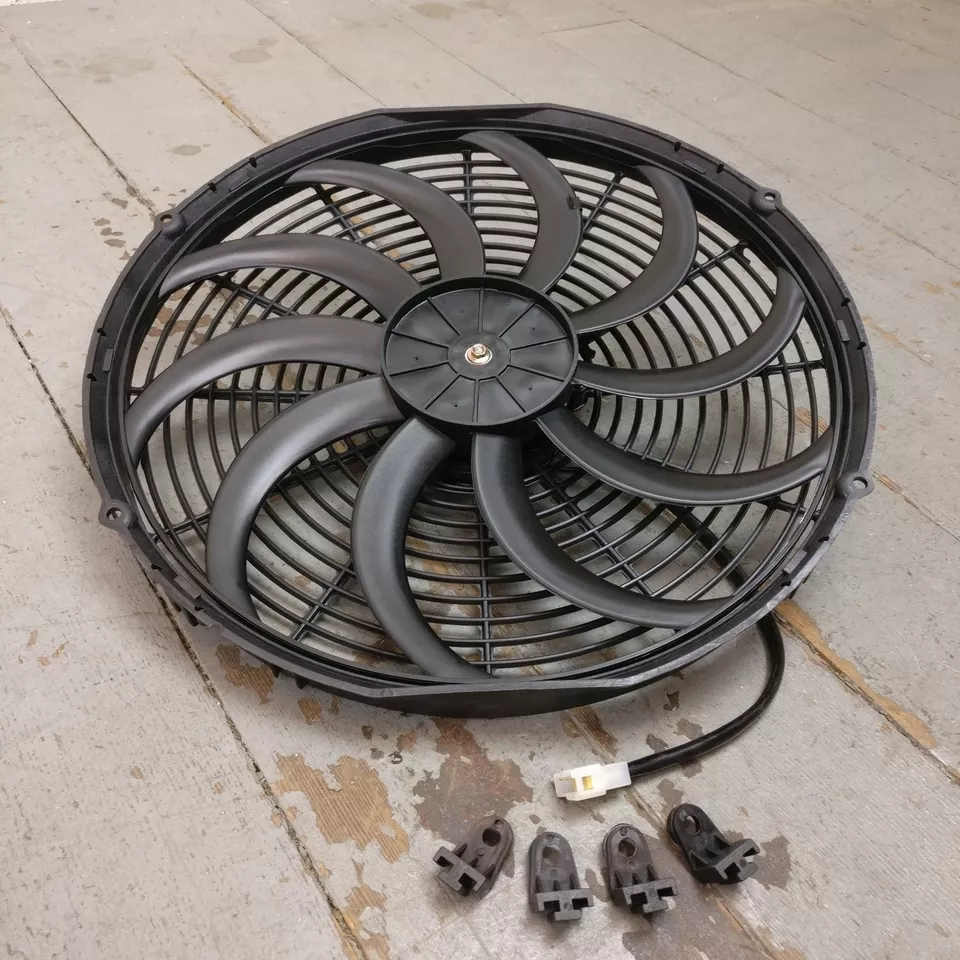 1979 Chevrolet Chevette 16 polegadas super duty radiador ventilador carcaça de refrigeração elétrica - Imagem 2 de 4