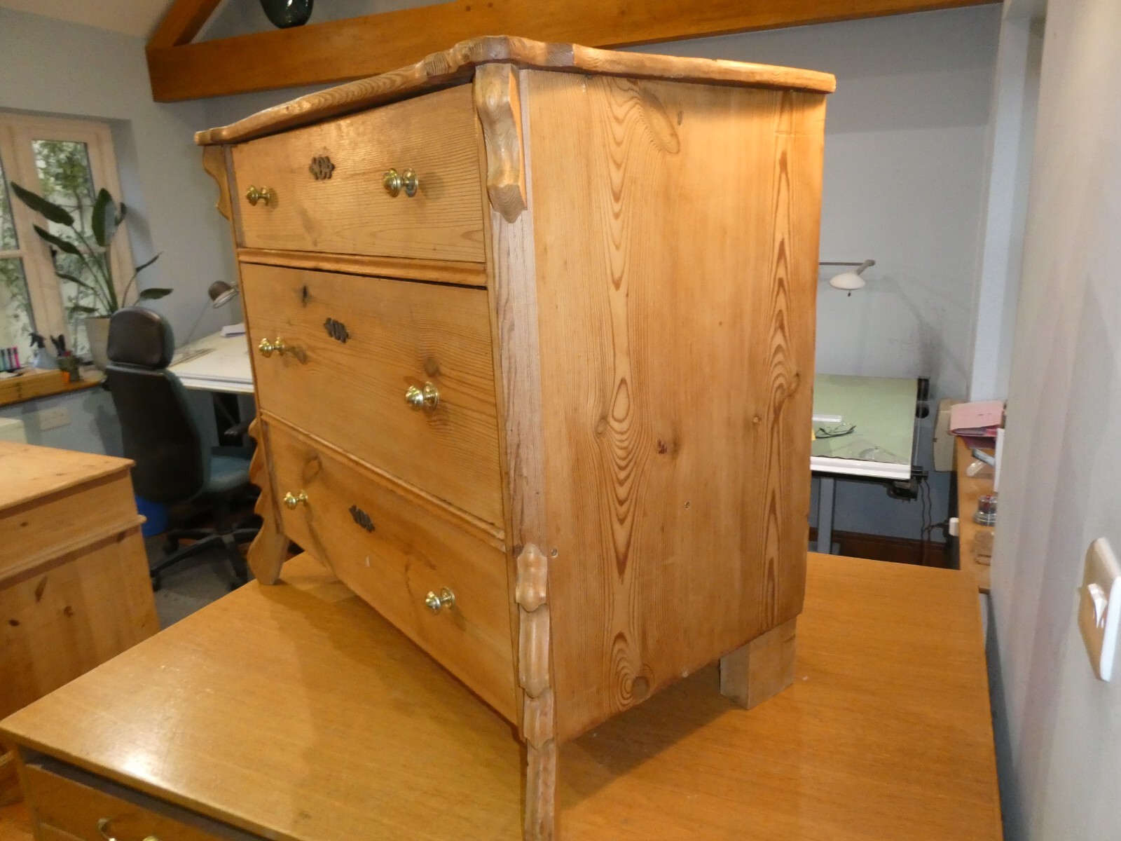 Antique pine Chest of Drawers eBay