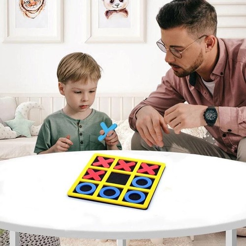 Juego Noughts & Crosses, Foam X's, O's y tabla, Tic Tac Toe, bolsa de fiesta ideal - Imagen 3 de 14