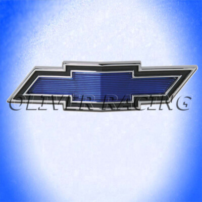 Bowtie Grill Emblem Blau Schwarz Chrom Chevelle 69 Camaro 1969 Chevrolet Chevy