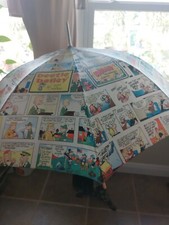 Vntg Newspaper Comic Strip Umbrella Family Circus Grand Traverse Pavilion