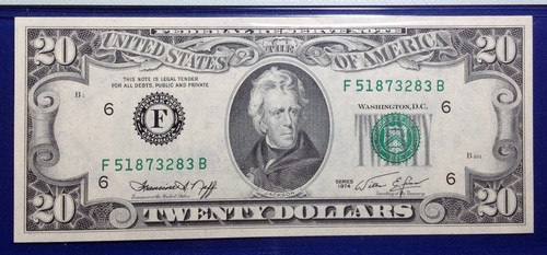 1974 $20 Federal Reserve Note Fr-2071-F Atlanta PMG66 Gem EPQ - Picture 2 of 4