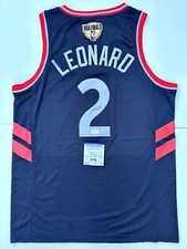 Kawhi Leonard Signed Jersey PSA COA Toronto Raptors 2019 Finals Edition Rare