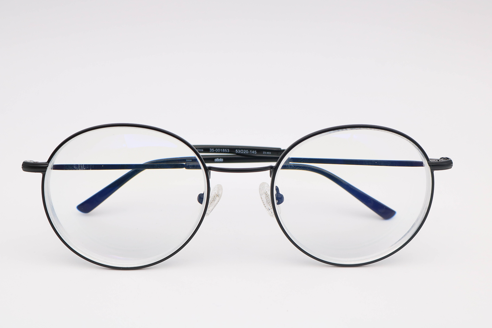 Ottoto Waterloo Black Round 35-001853 Eyeglasses Frames 53-20-145