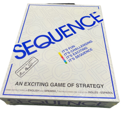 SEQUENCE  Original Game with Folding Board, Cards and Chips by Jax Strategy