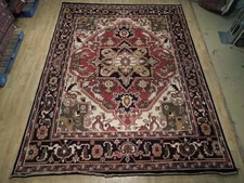 9x12' Red Traditional Heeriz Rug #B-74962