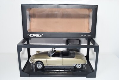 Norev 1/18 Citroën DS19 Cabriolet 1961 - Sable Métallisé - État Moyen - Occasion