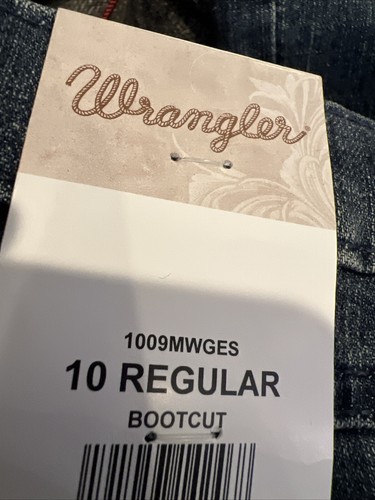 Wrangler Girls 10 denim pants western blue Everyday Mid-Rise Boot Jeans NWT - Picture 3 of 13