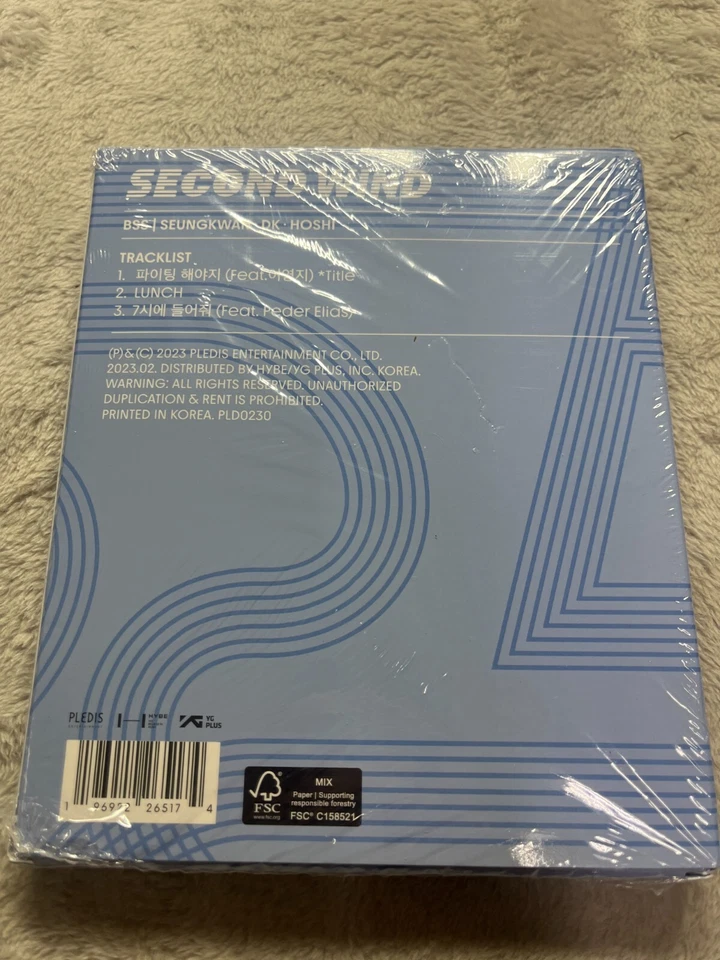 Pledis Entertainment BSS Second Wind CD 1st Single Album SHELF WEAR - Image 2 of 2