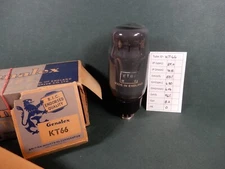 Genalex KT66 Gray Glass Vacuum Tube Amplitrex Tested 96% Gm