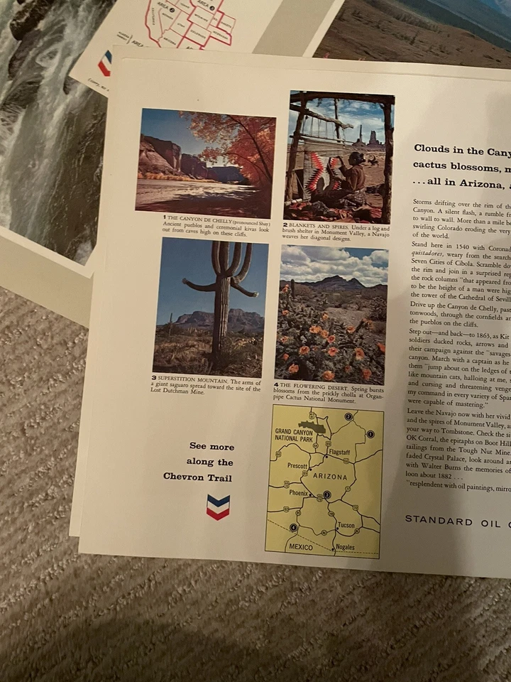 Lot of 10 Chevron Standard Oil Western Scenic View Prints Photo Lithos c1950s - Image 3 of 4
