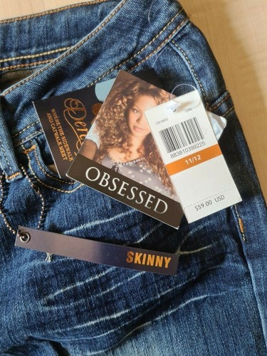 DEREON Jeans Distressed Skinny Leg Medium Wash Denim Size 11/12 Flap Pocket NWT - Picture 9 of 11