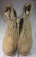 UFCW MILITARY TACTICAL COMBAT 8430 BOOTS TAN 5 1/2 W MADE IN THE USA