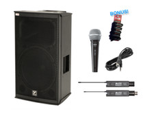 Yorkville EXM Mobile 12 Battery Powered PA System  Alto Stealth-1  SV-100 Micr