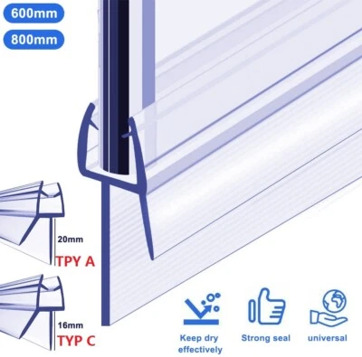 WITEN&NOCK Ersatzdichtung Duschkabine Wasserabweiser Schwallschutz Dichtung für 5-10mm Glas