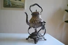 Large Art Nouveau Silver Metal Goldsmith Victor Saglier Teapot or Samovar